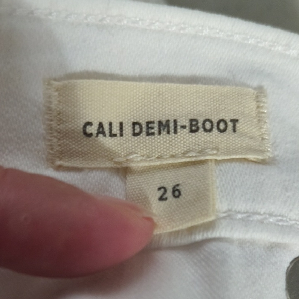 Madewell Women's White Cali Demi-Boot Jeans Size 26 - Picture 6 of 6